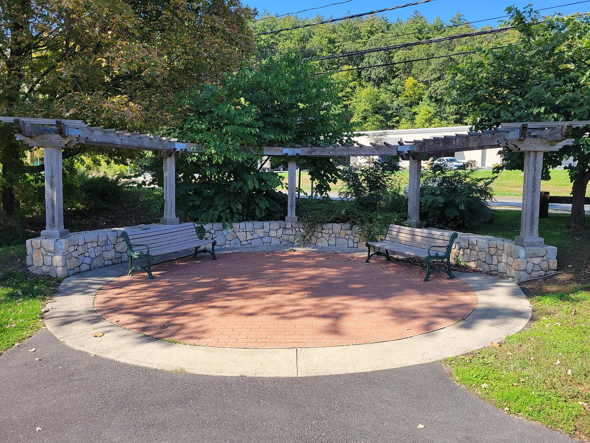Farmington River Trail rest area, Canton.