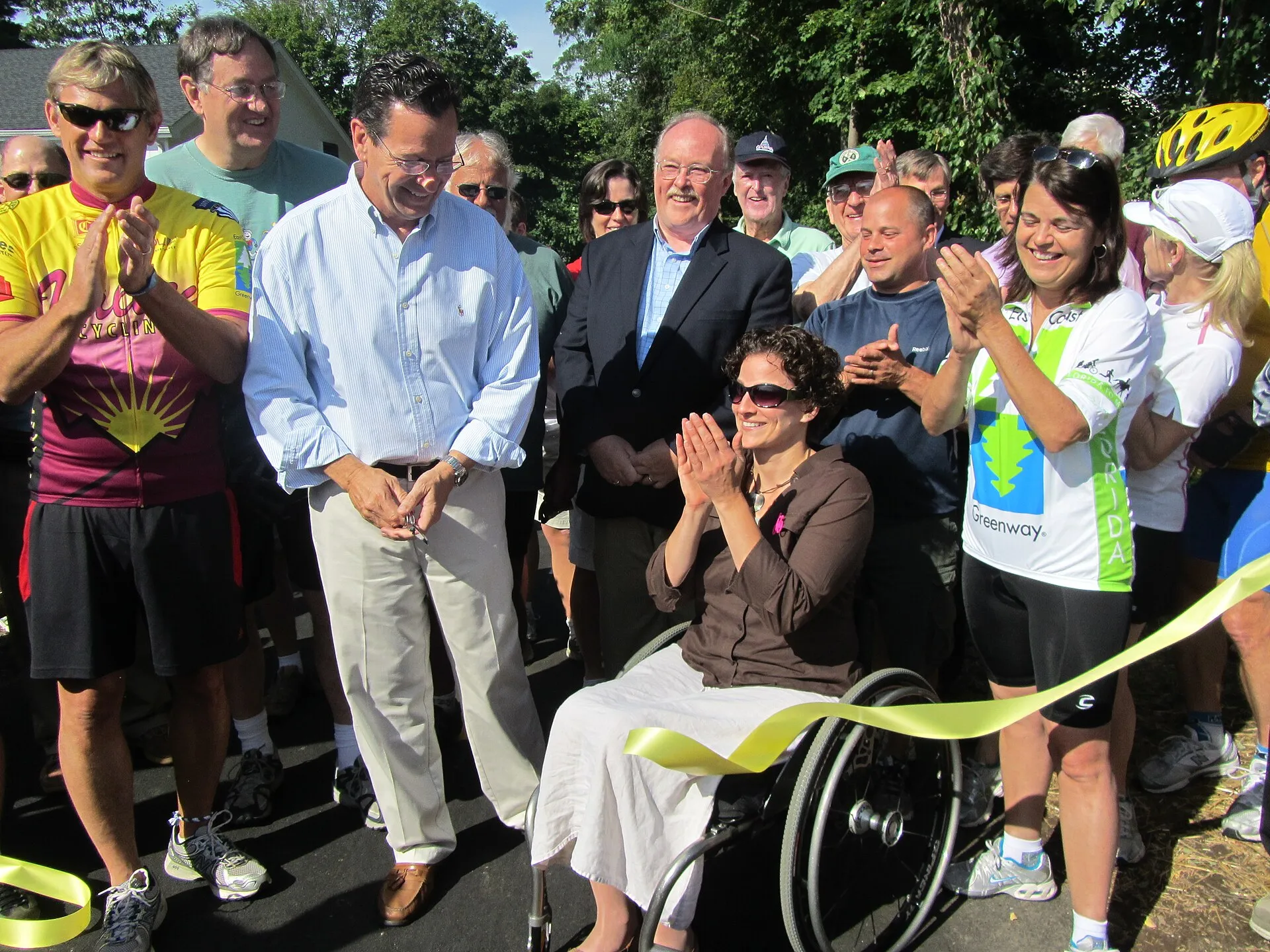 Opening ceremony of the Farmington River Trail, Canton.