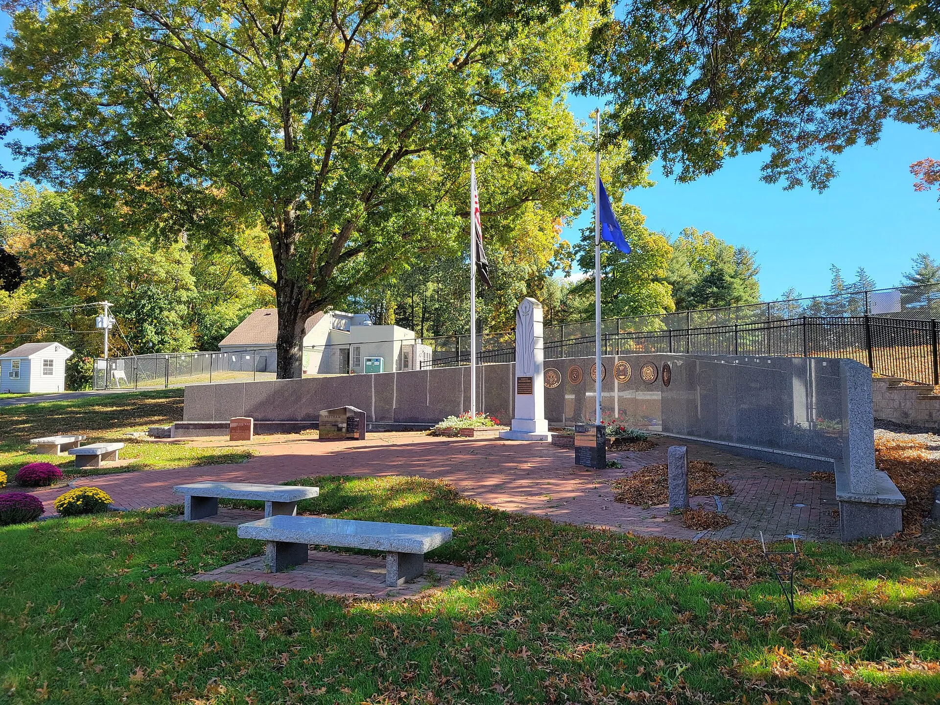 Veterans Memorial at Veterans Memorial Park, South Windsor.