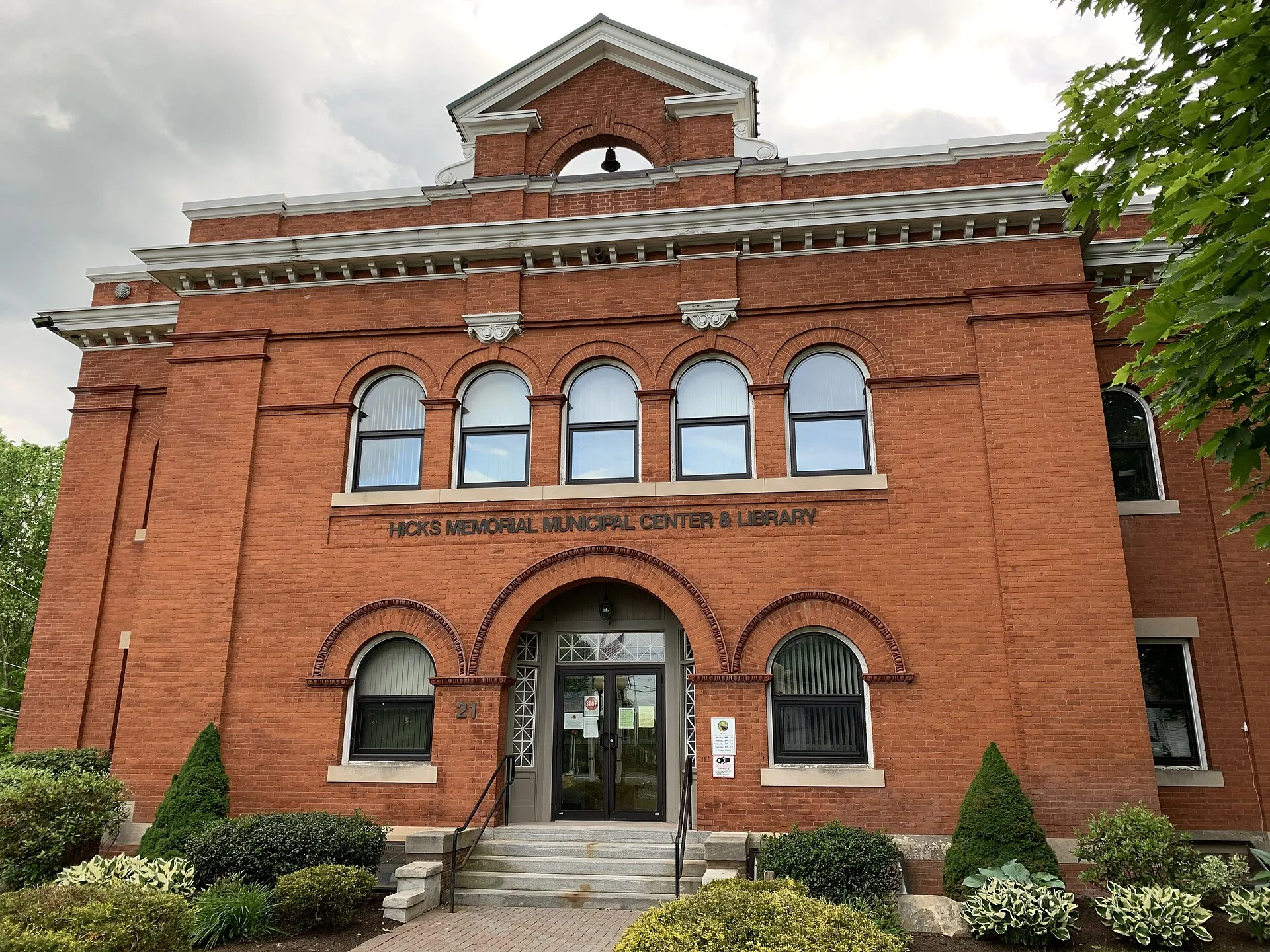 Hicks Memorial Municipal Center and Library, Tolland, Connecticut.