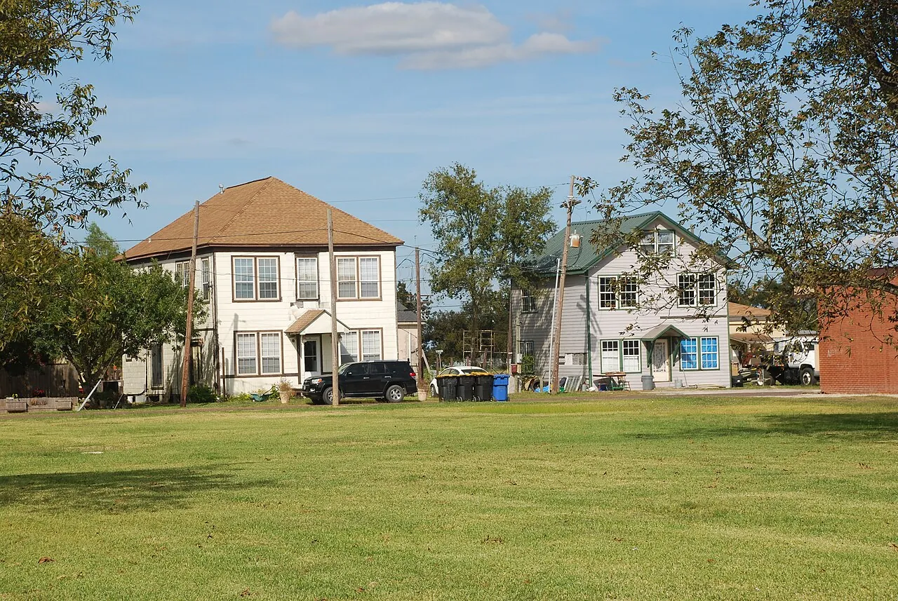 Houses along Wilcox Street, Anahuac