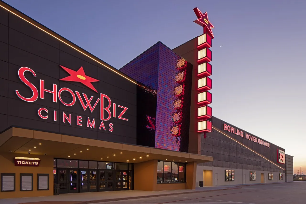 Theater exterior in Baytown