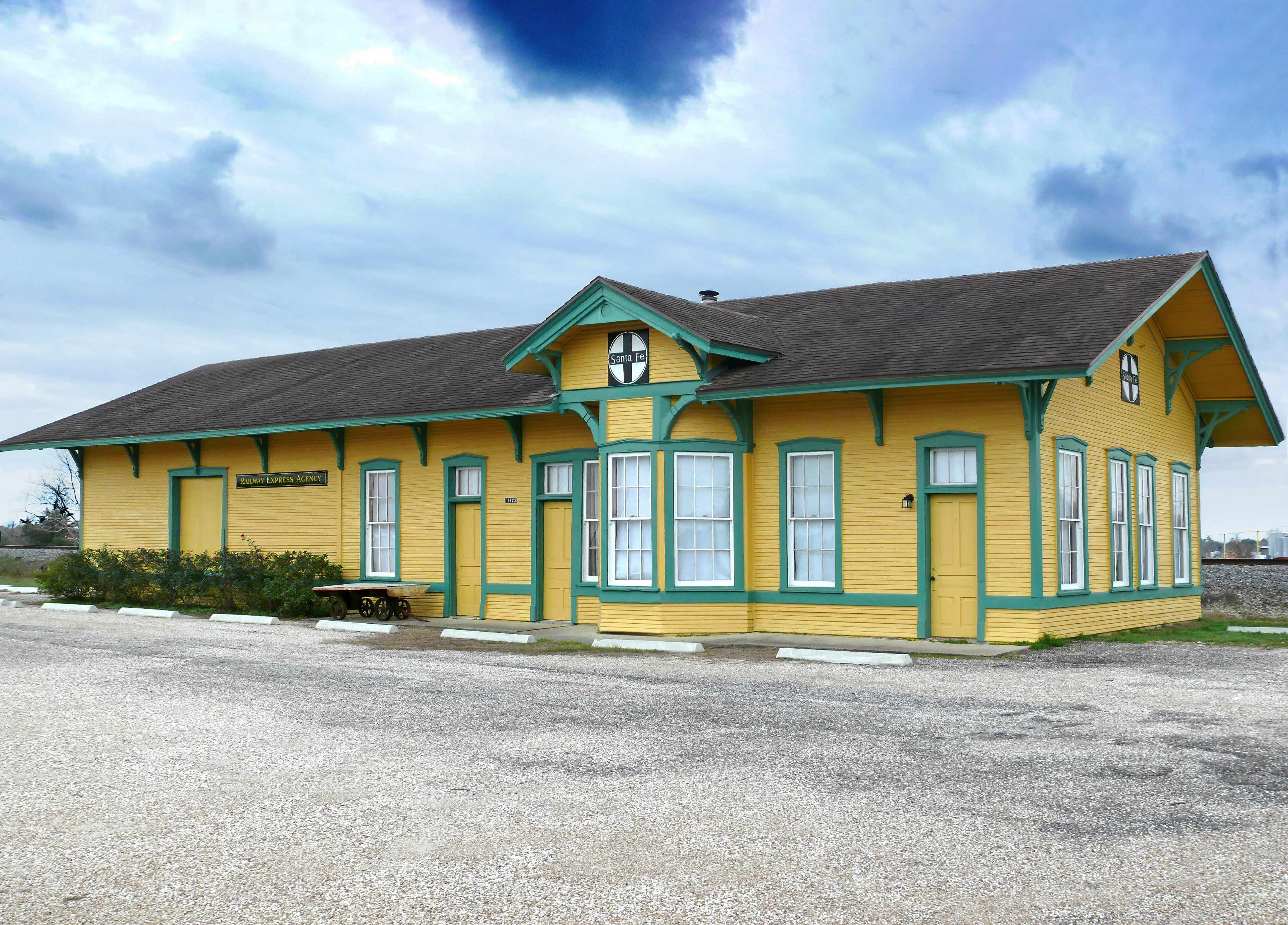 Restored historic Hitchcock railroad depot (Alta Loma)