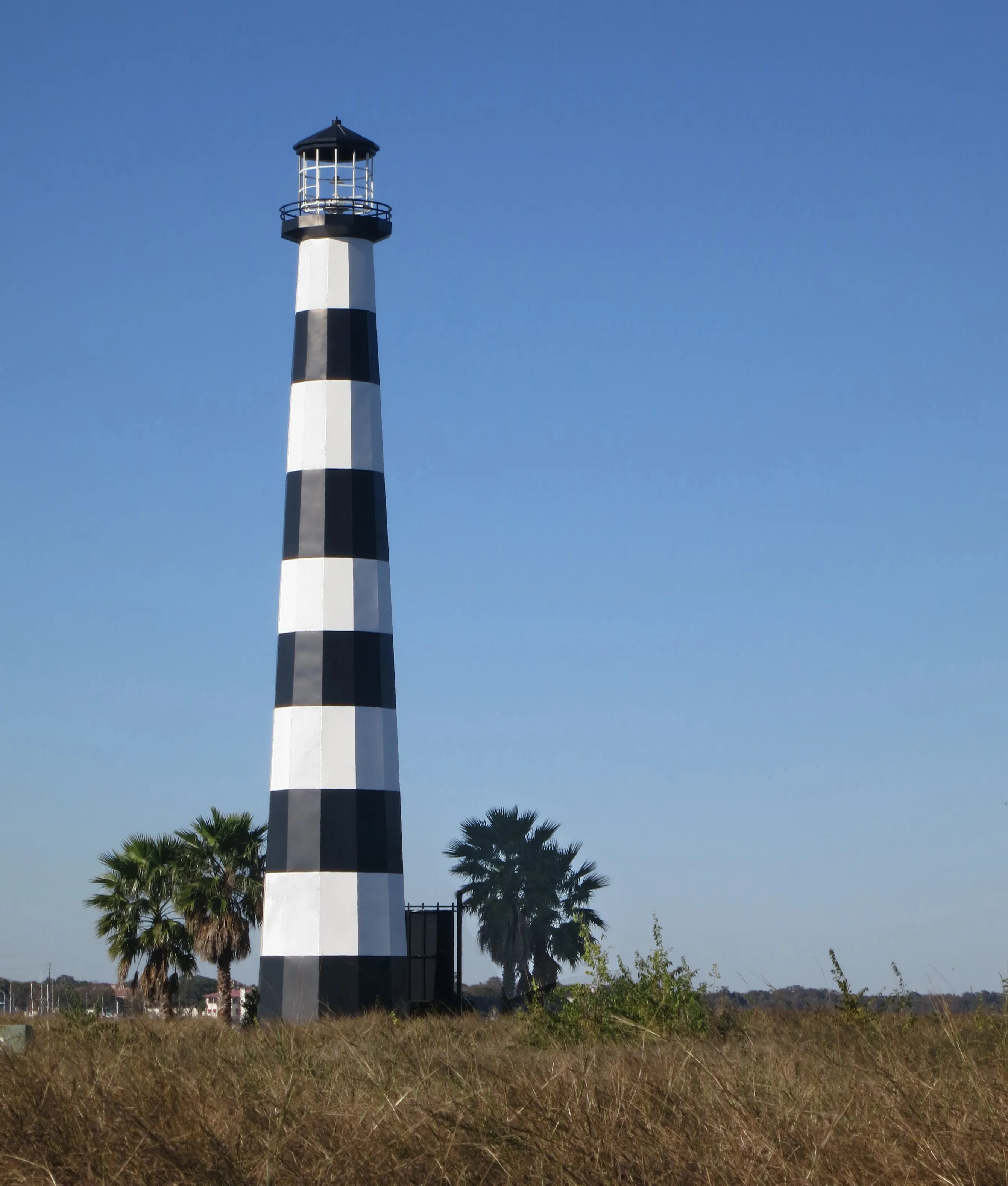 Faux lighthouse at South Shore Harbor, League City