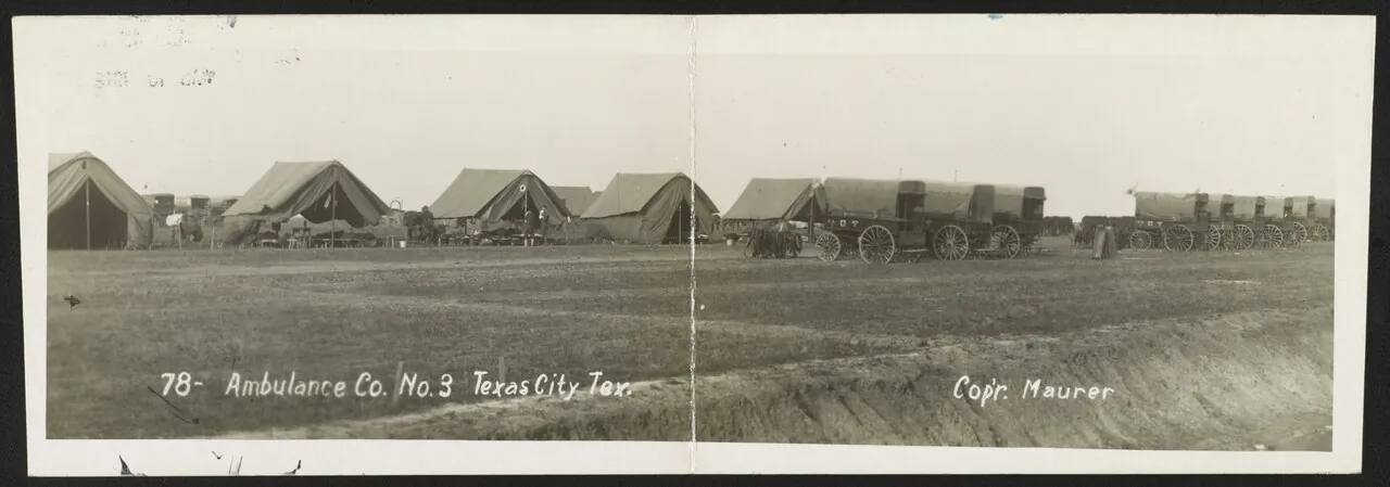 Ambulance Co. No. 3, Texas City, early 1900s