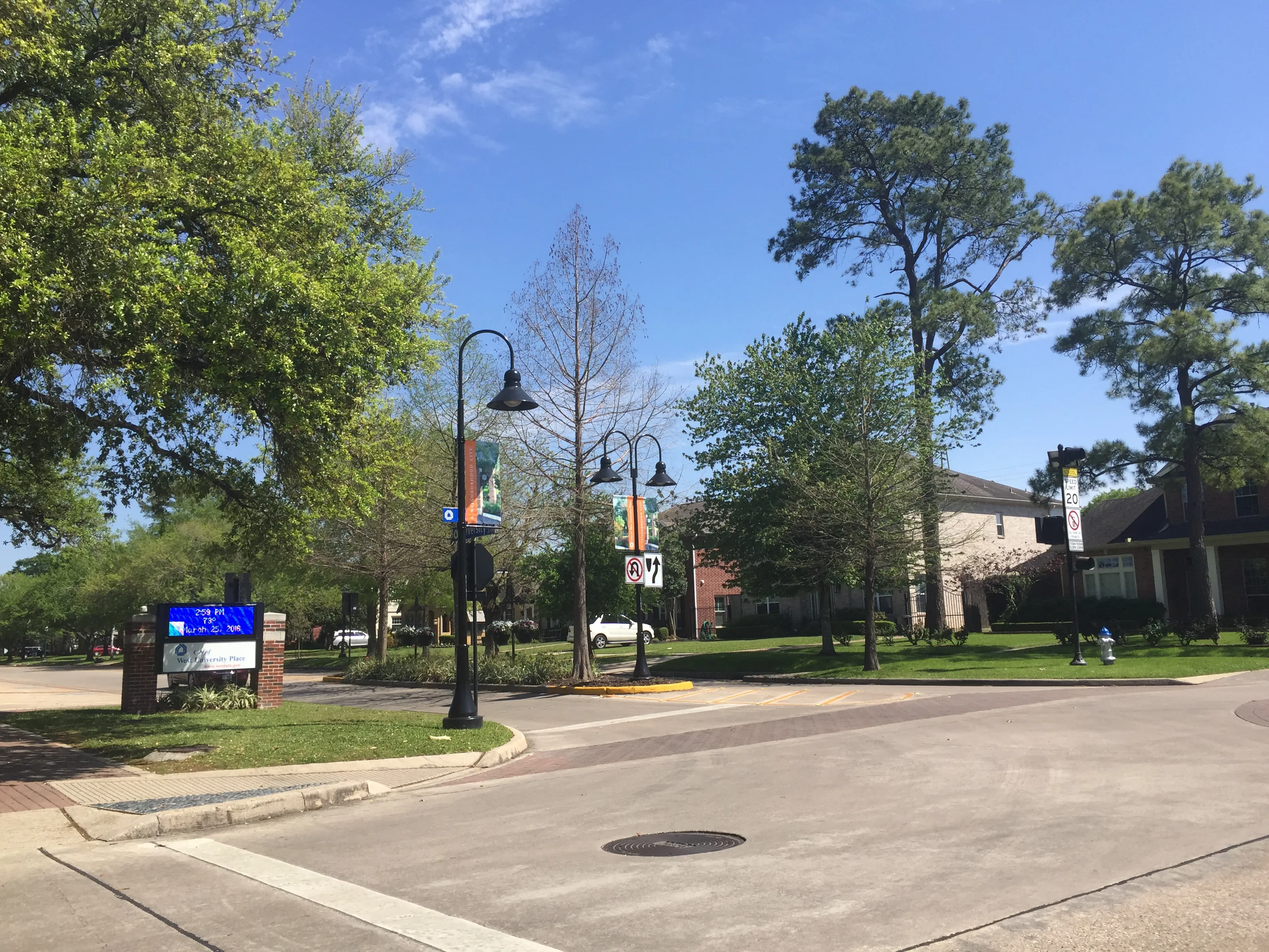 Scene in West University Place, Texas