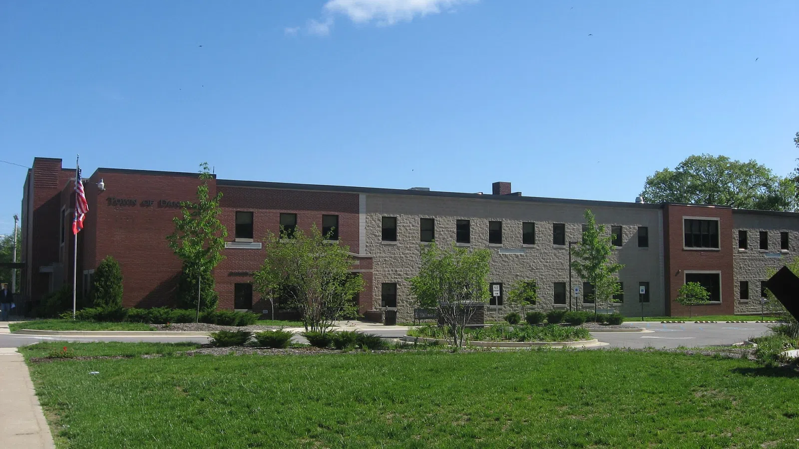 Nearby Danville landmark: Front of Town Hall in Danville, Indiana, United States, located at 49 N. Wayne Street.