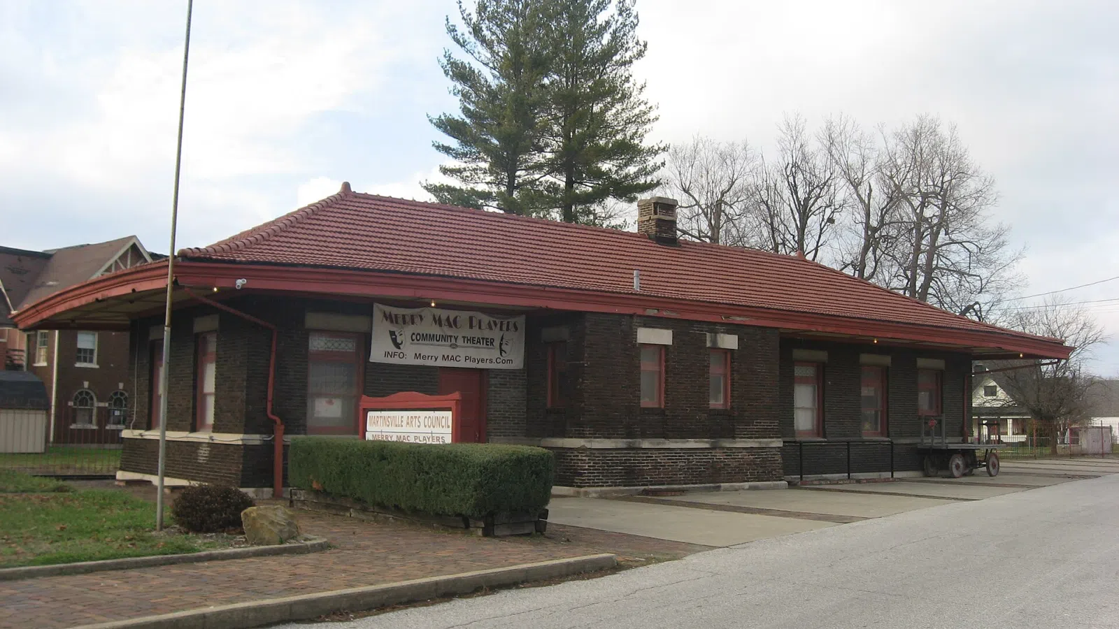 Front of the Martinsville Vandalia Depot, located at 210 N. Marion Street in Martinsville, Indiana, United States. Built in 1911 for the Vandalia…