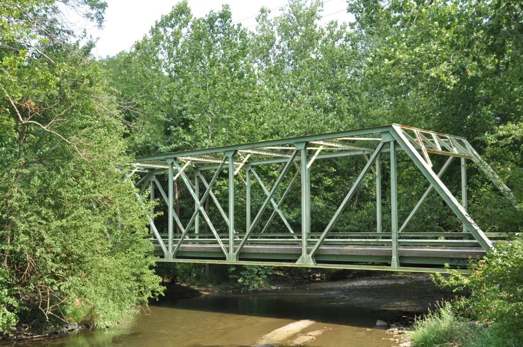 The historic Madison County Bridge No. 149 in Pendleton, Indiana.