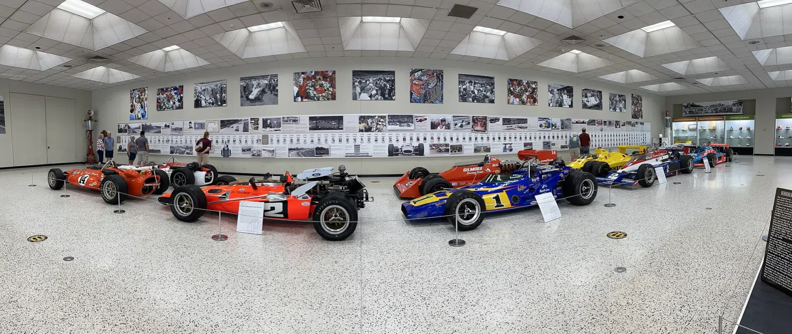 Nearby Indianapolis landmark: Cars on display at the Indianapolis Motor Speedway Museum
