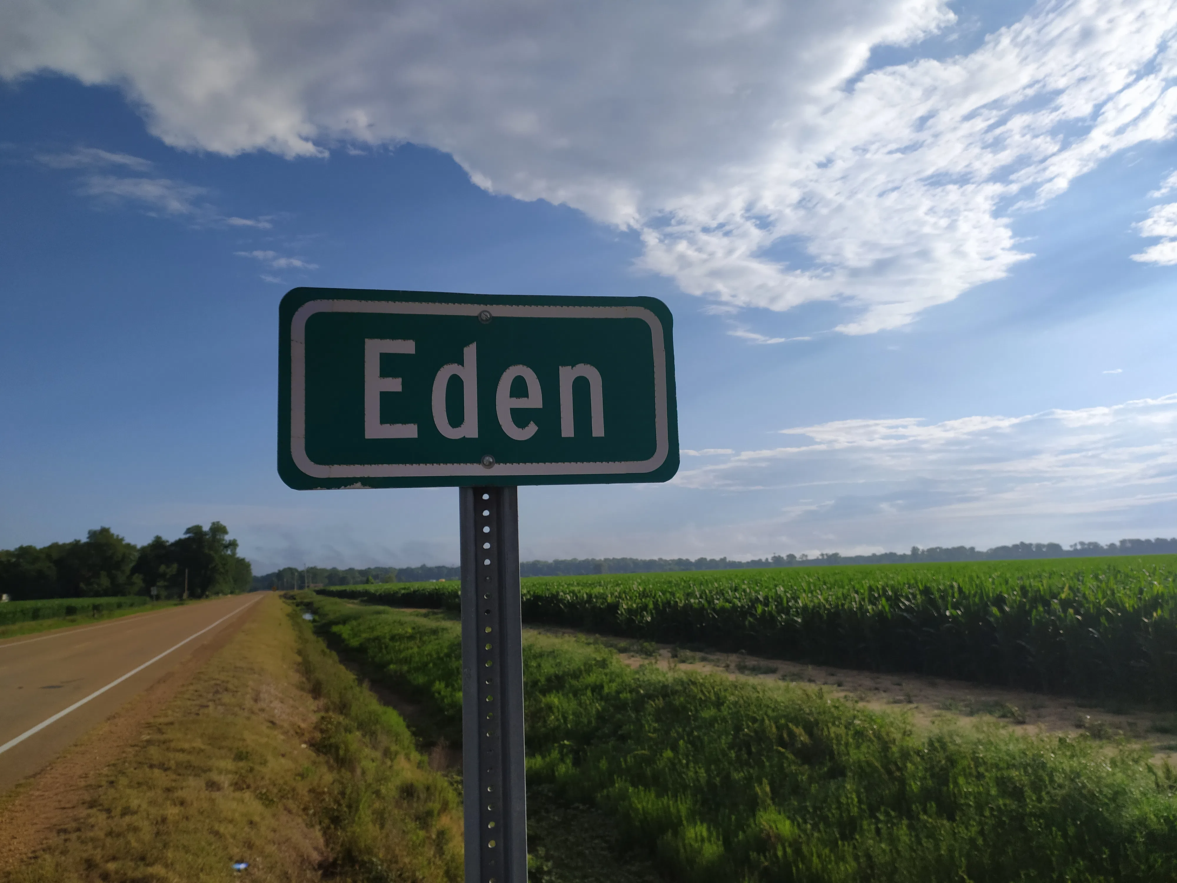 Highway sign on US 49 East
