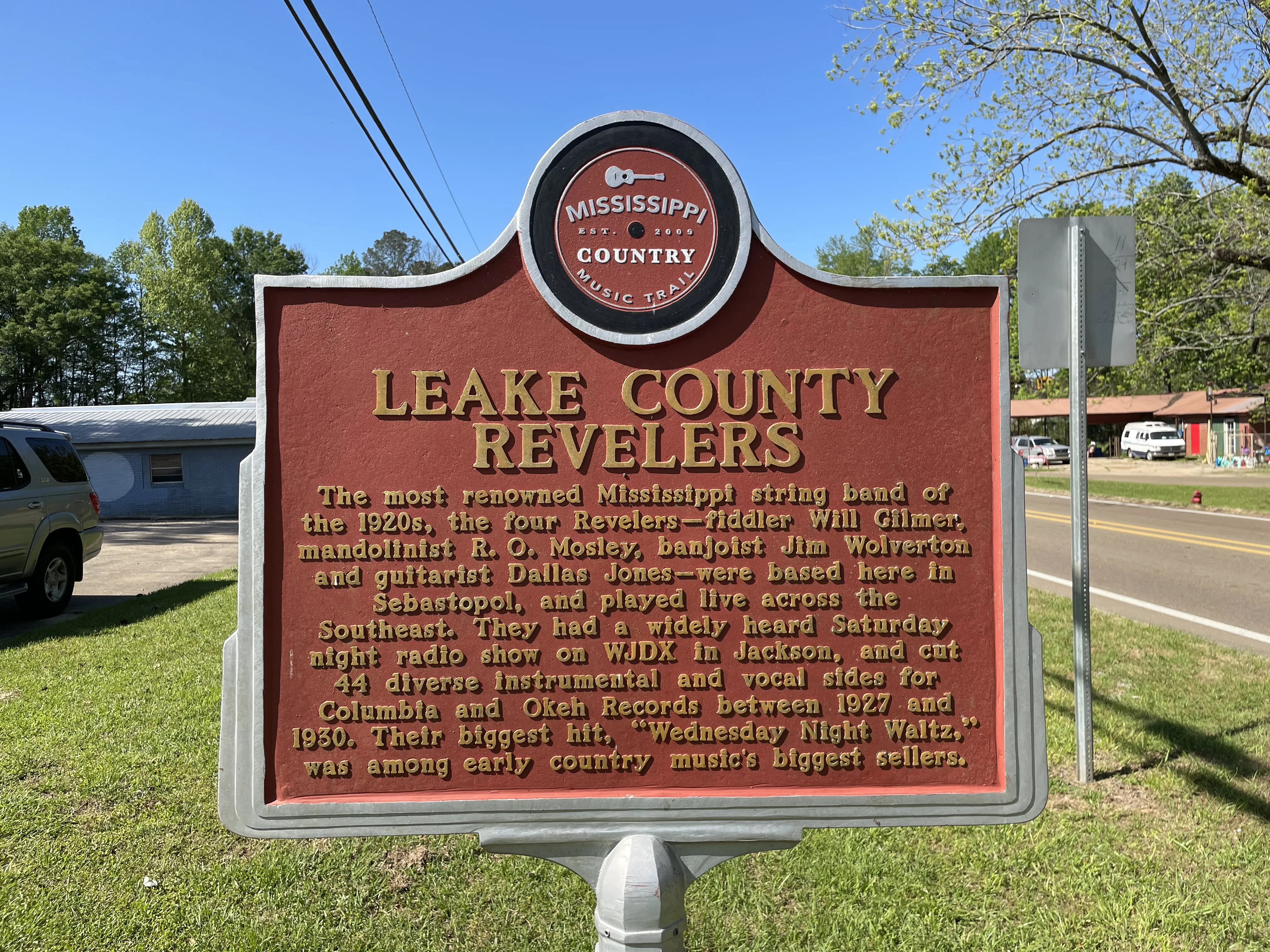 Leake County Revelers historic marker