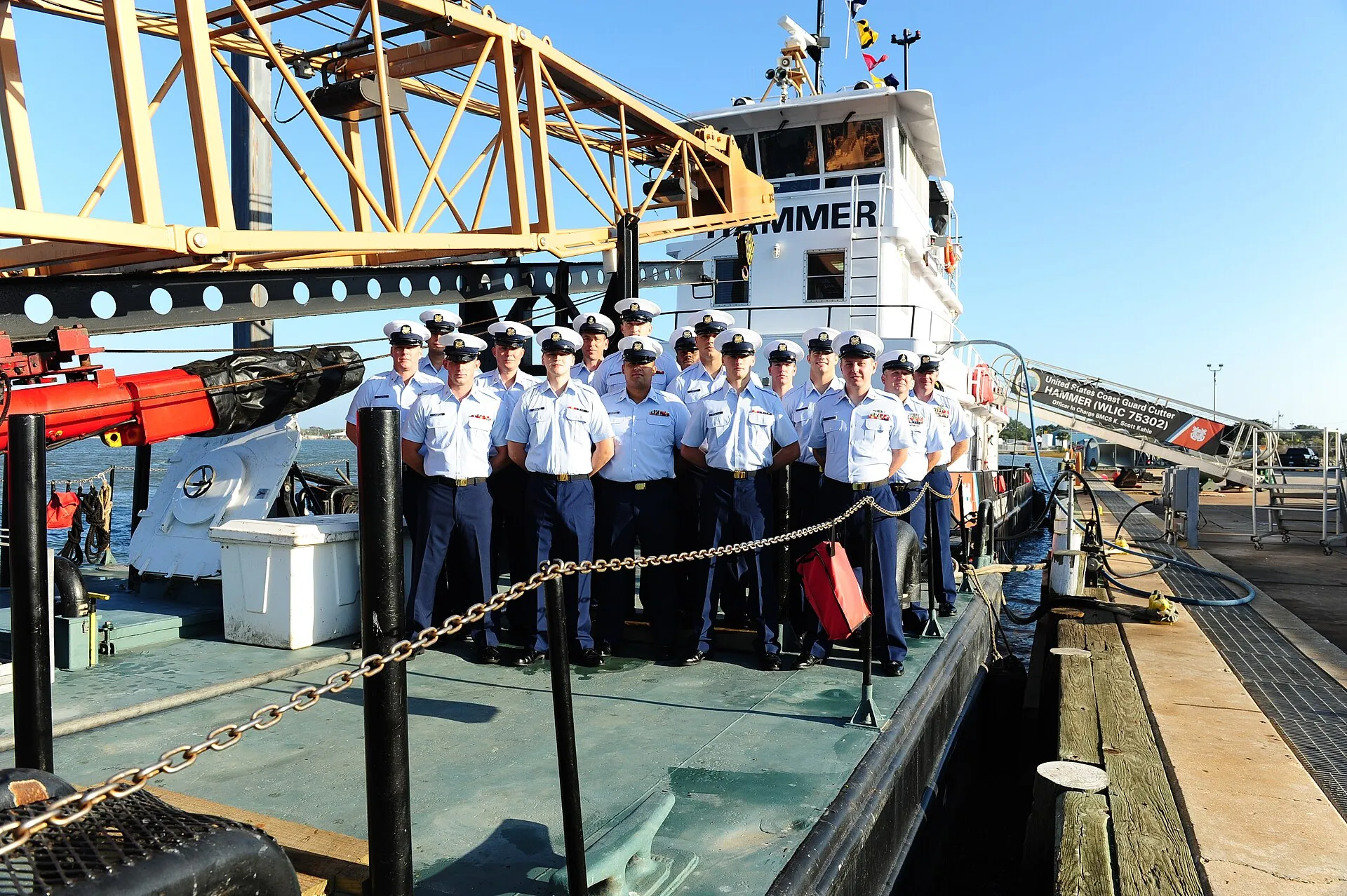U.S. Coast Guard cutter in Atlantic Beach, Florida.