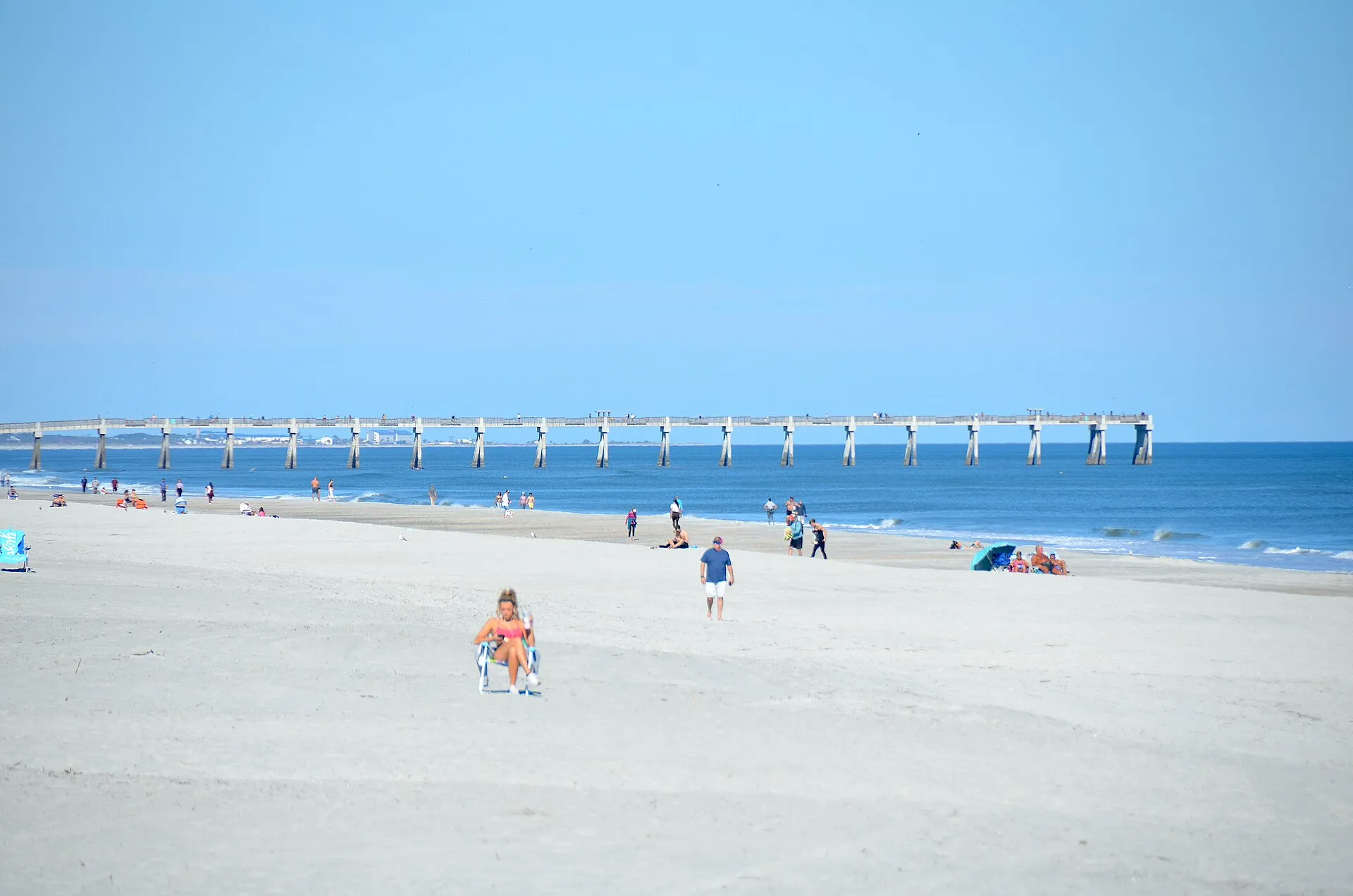 Fishing pier at Jacksonville Beach, Florida.
