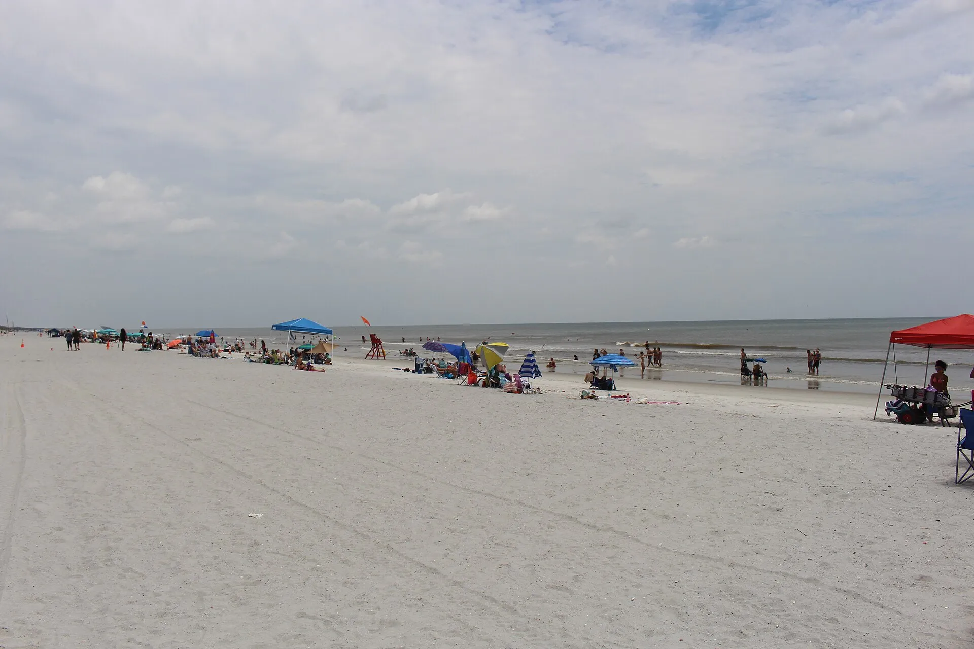 Neptune Beach shoreline, looking northeast.