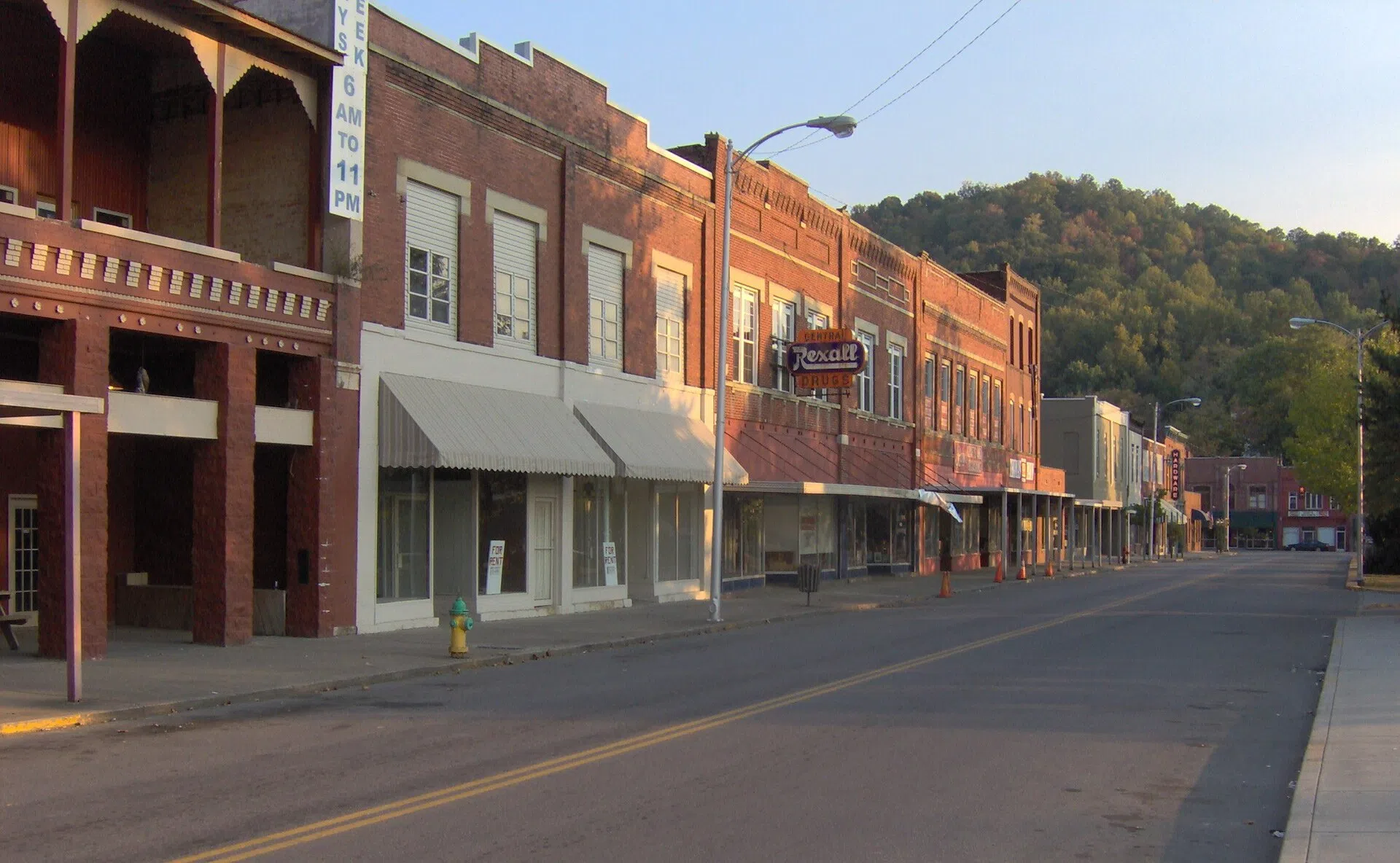 North Main Street in Jellico, Tennessee, part of the Jellico Commercial Historic District