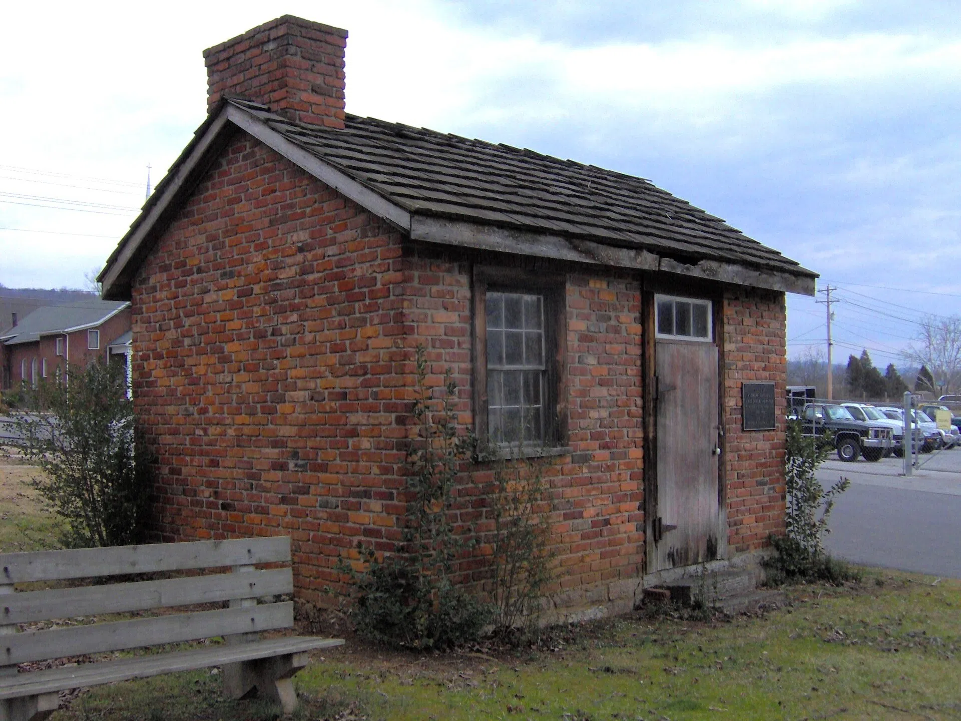 A replica of Andrew Johnson's tailor shop in Rutledge, Tennessee