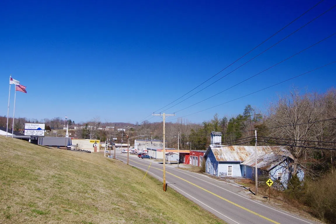 U.S. Route 27 in Sunbright, Tennessee