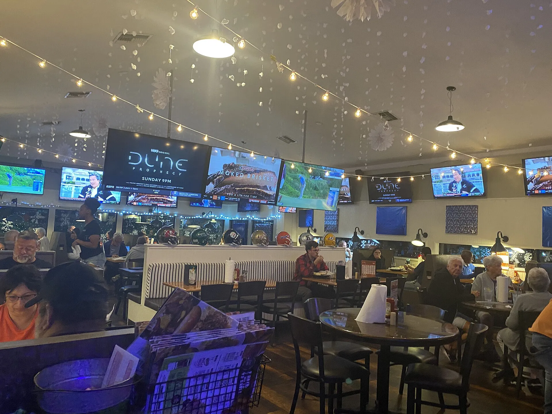 Inside the Davenport Diner restaurant in Davenport, Florida