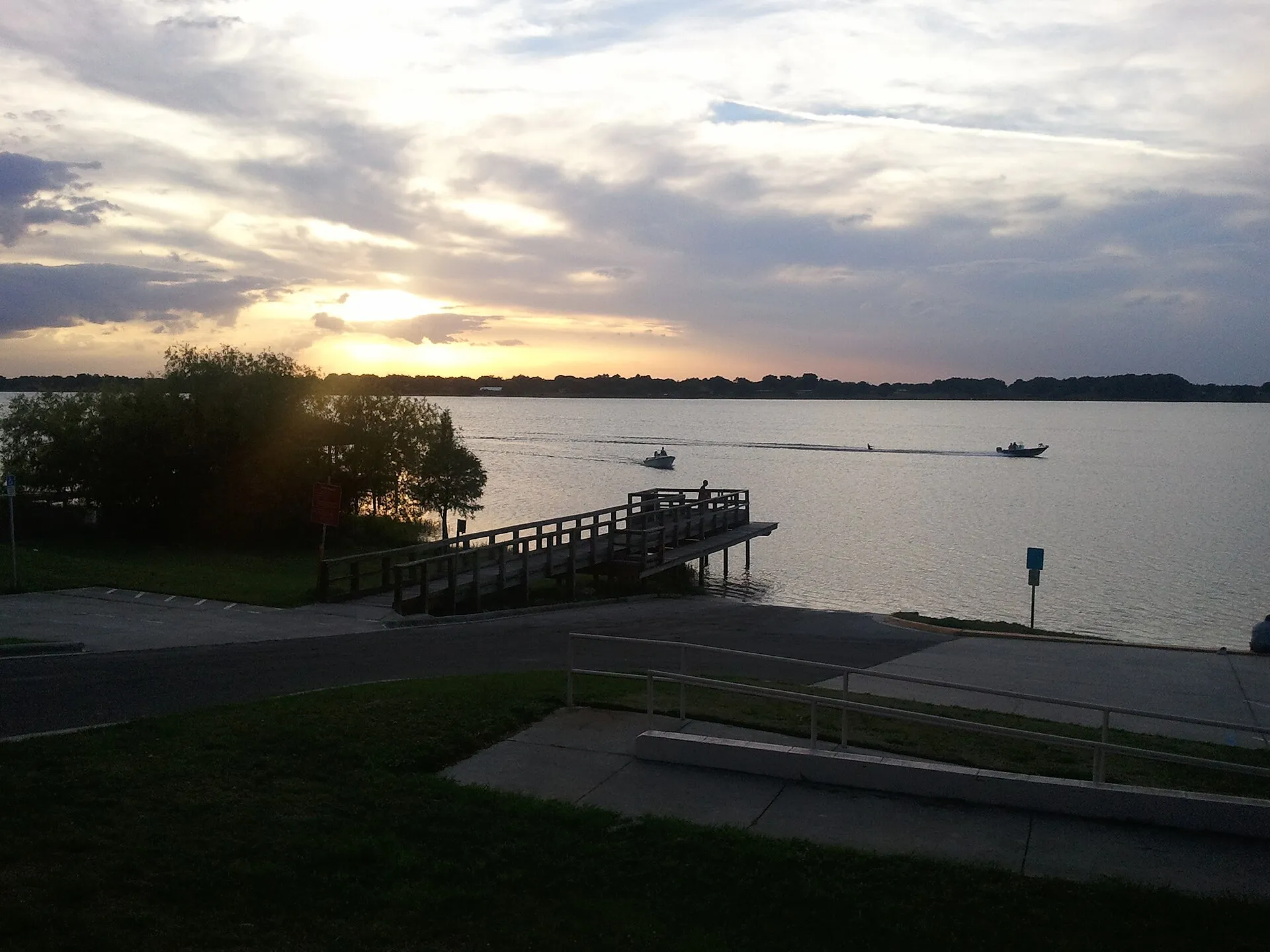 Overlooking the City of Eagle Lake dock and recreational facility at Eagle Lake