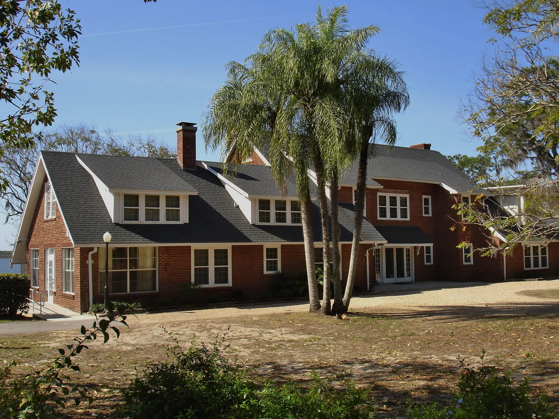 The circa 1920 mansion at Mackay Gardens and Lakeside Preserve in Lake Alfred