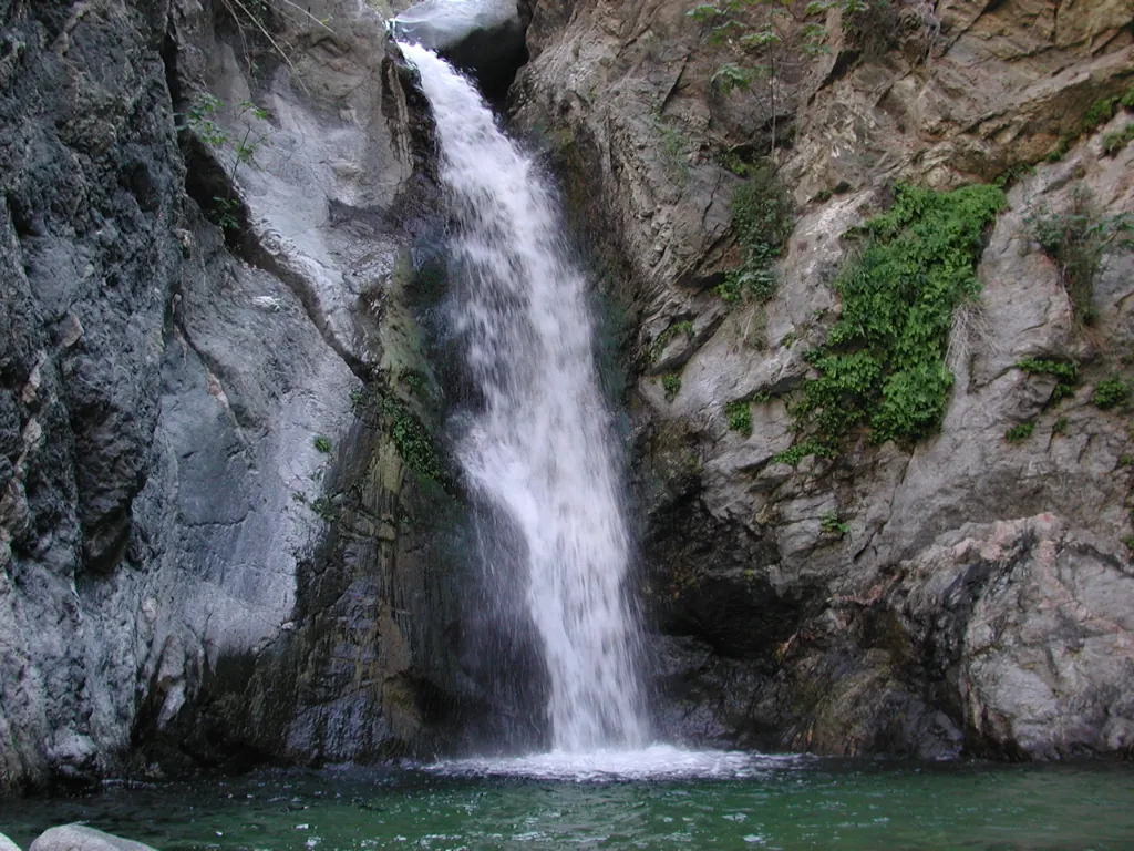 Eaton Falls - in Eaton Canyon of the San Gabriel Mountains above Altadena, CaliforniaEaton Falls