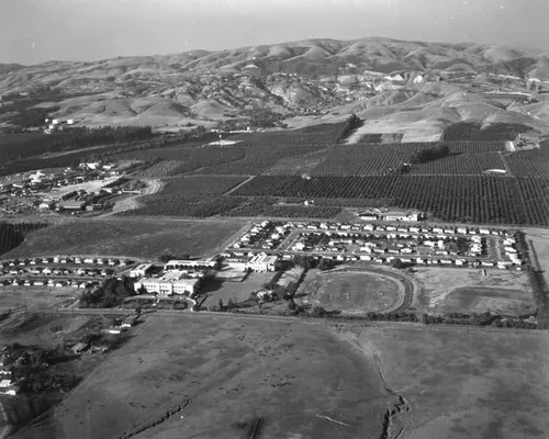 Areal view of Brea taken in 1955..
