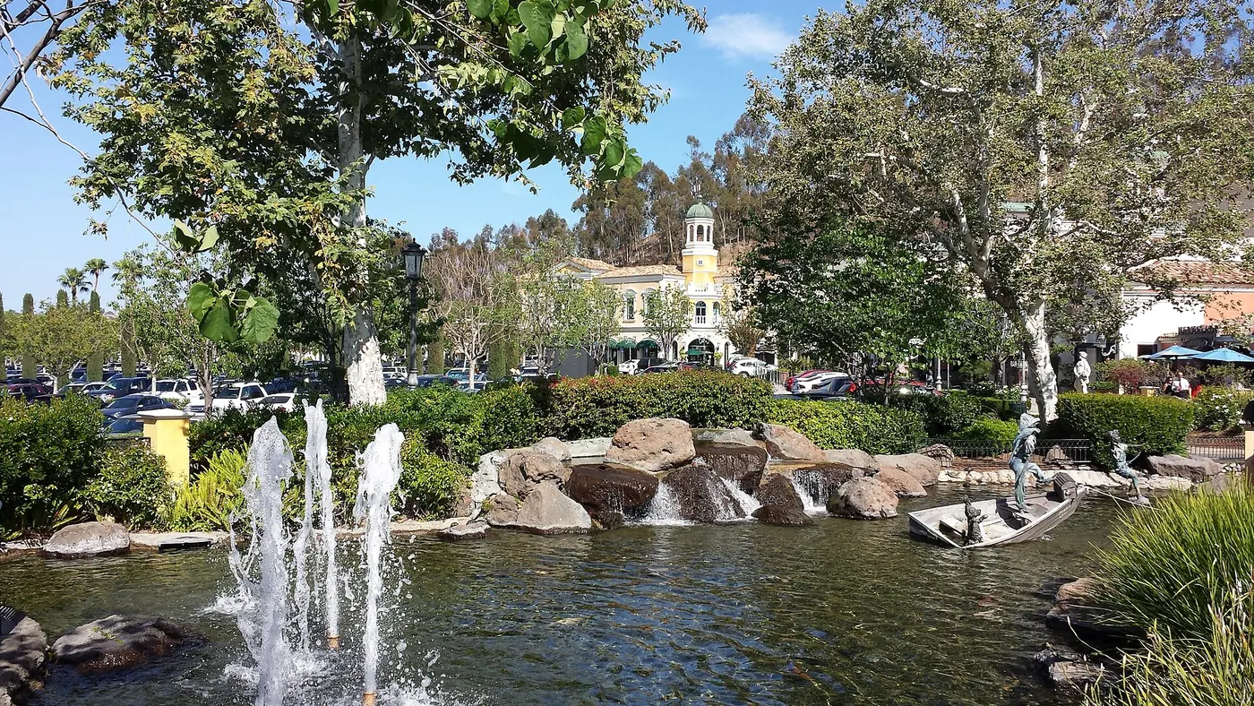 The Calabasas Commons shopping center in Calabasas, California
