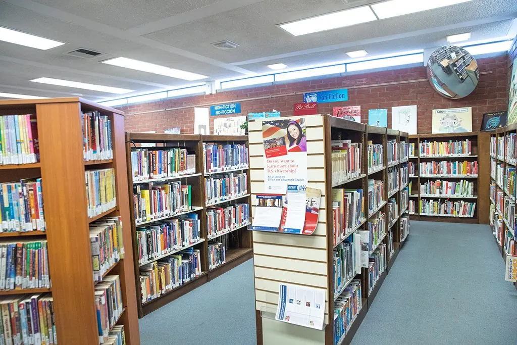 An inside view of the Cudahy Library