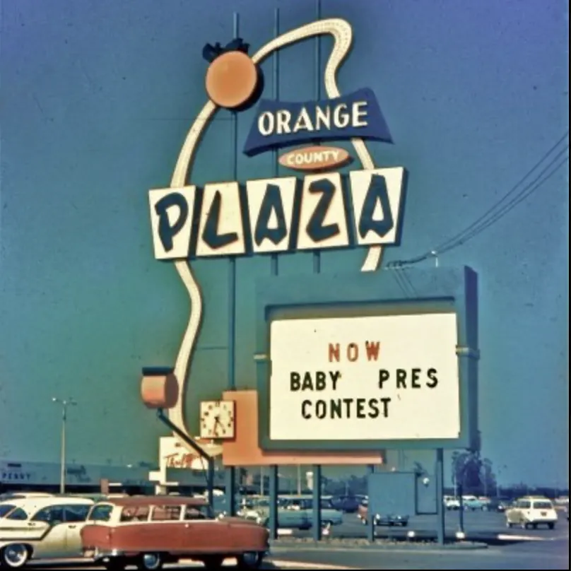 Orange County Plaza late 50s or 60s.