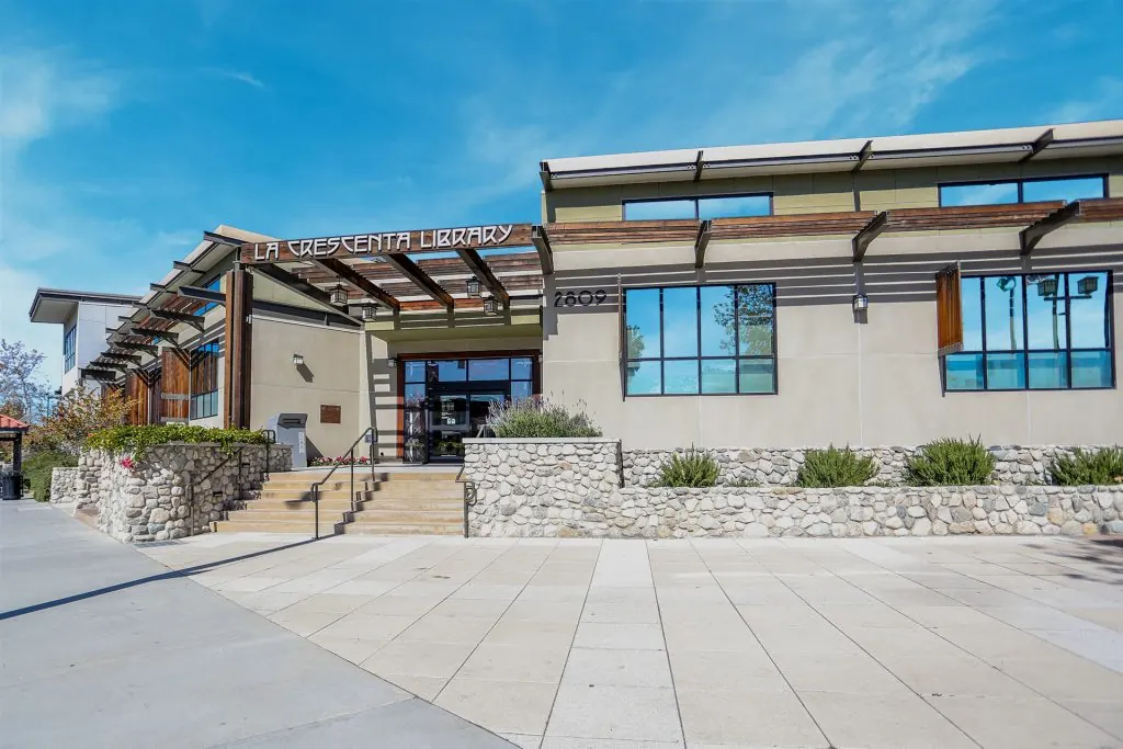 An inside view of the La Crescenta Library