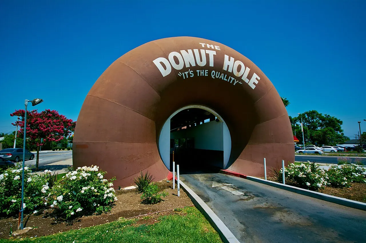The Donut Hole drive-through stand on Amar Road in La Puente