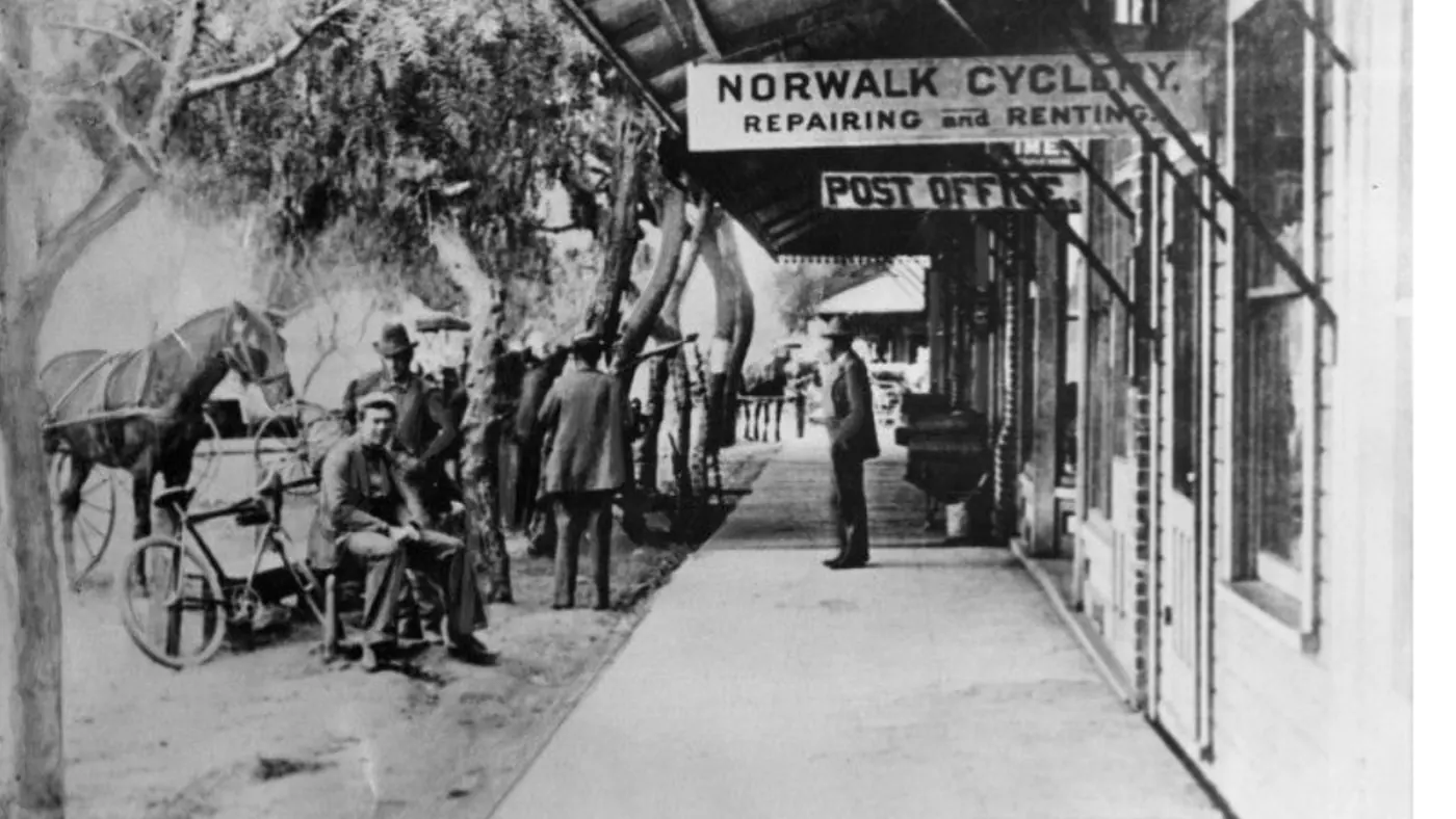 Front Street, Norwalk's original town center, circa 1900