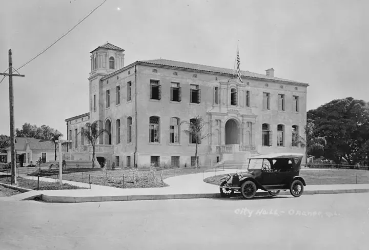 Orange City Hall, circa 1921..