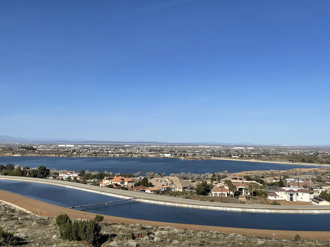 Palmdale from the Lamont Odett Vista Point along the 14 freeway