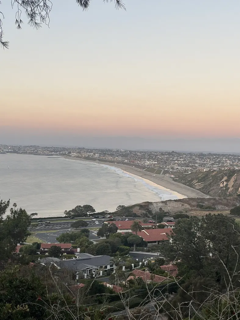 Lower Malaga Cove neighborhood looking toward RAT Beach
