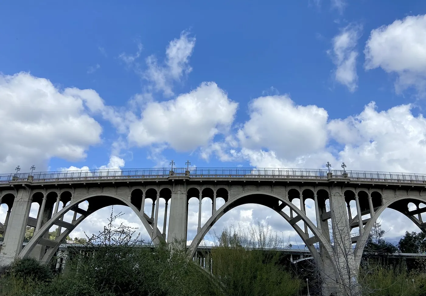 The Colorado Street Bridge in Pasadena, California