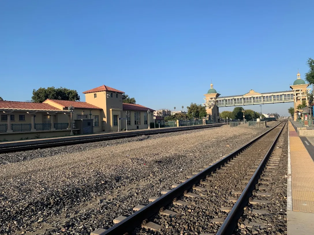 Downtown Pomona Metrolink station bridge (2023)
