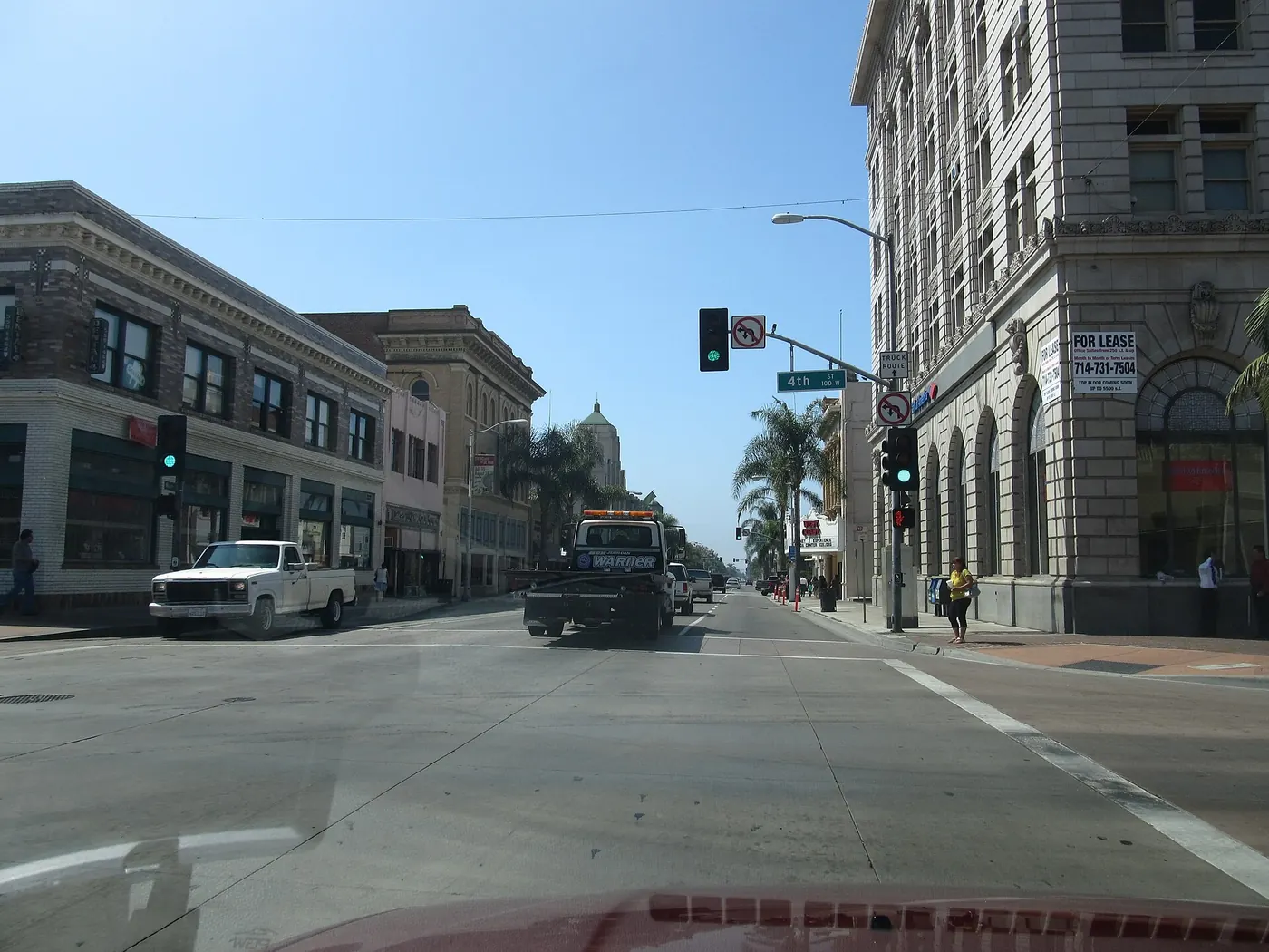 Driving through Santa Ana, CA.