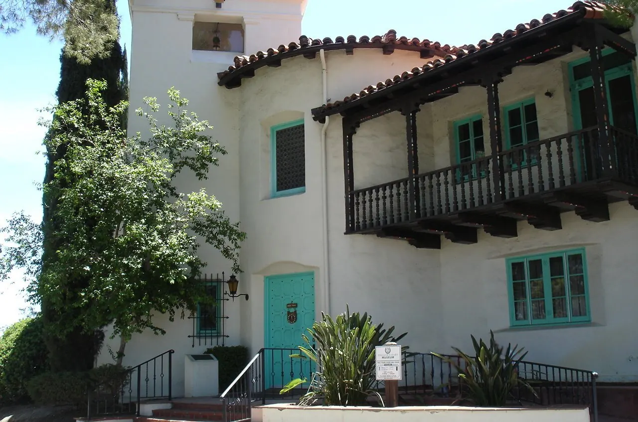 The Main House, “La Loma de los Vientos,” on the Hart Ranch — now a historic house museum in William S. Hart Park. William S. Hart was an early 20th century silent film star and director