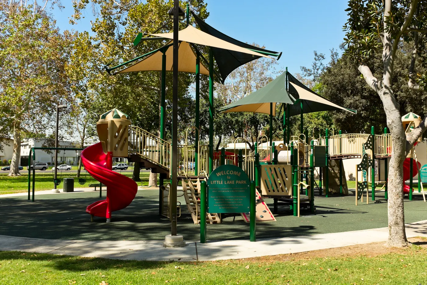 Little Lake park, in Santa Fe Springs, California