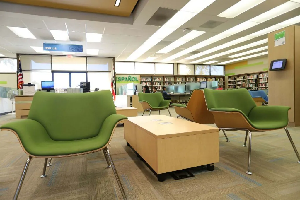 An inside view of the South El Monte Library