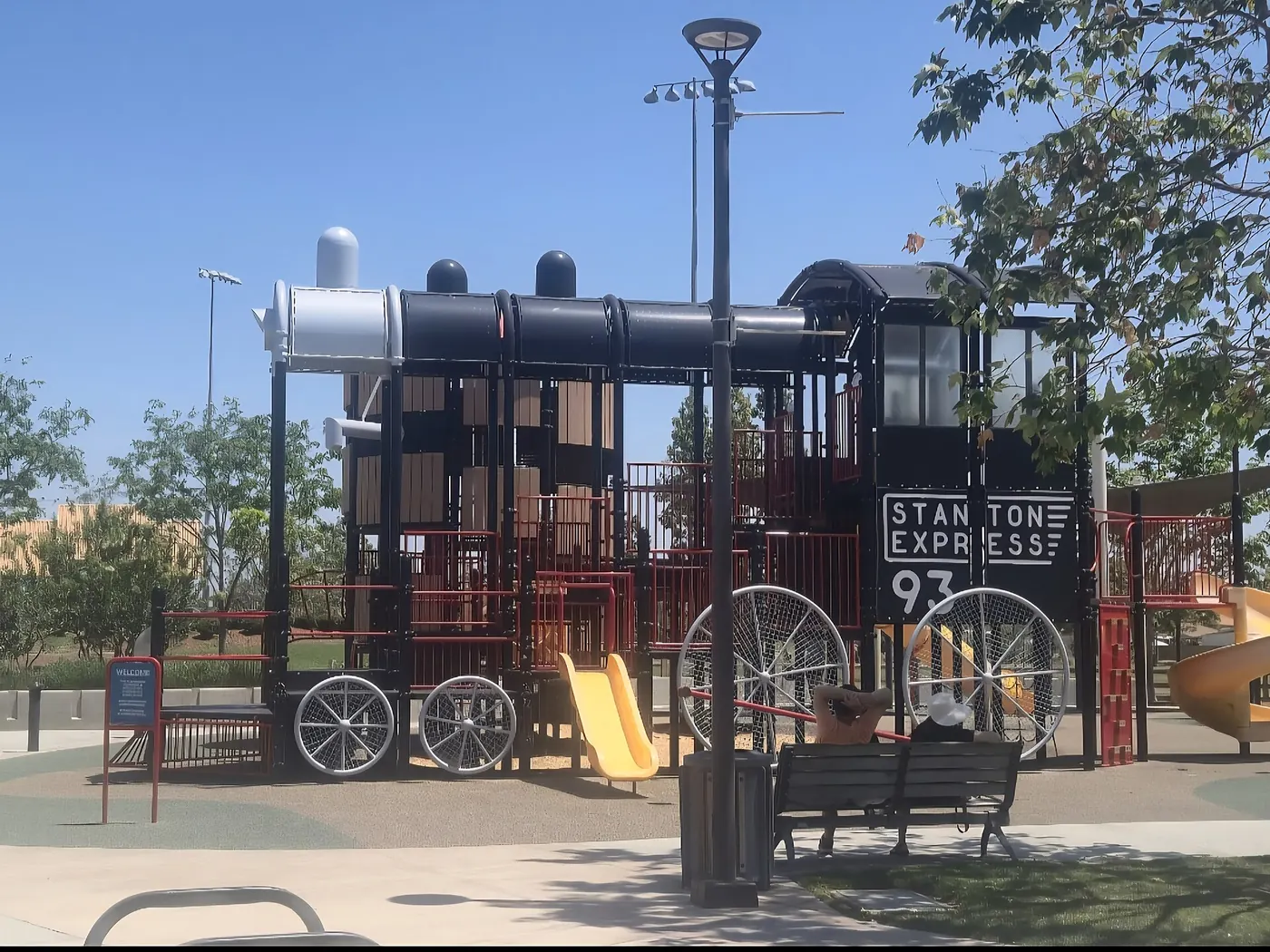 Train Playground at Central Park in Stanton, CA..