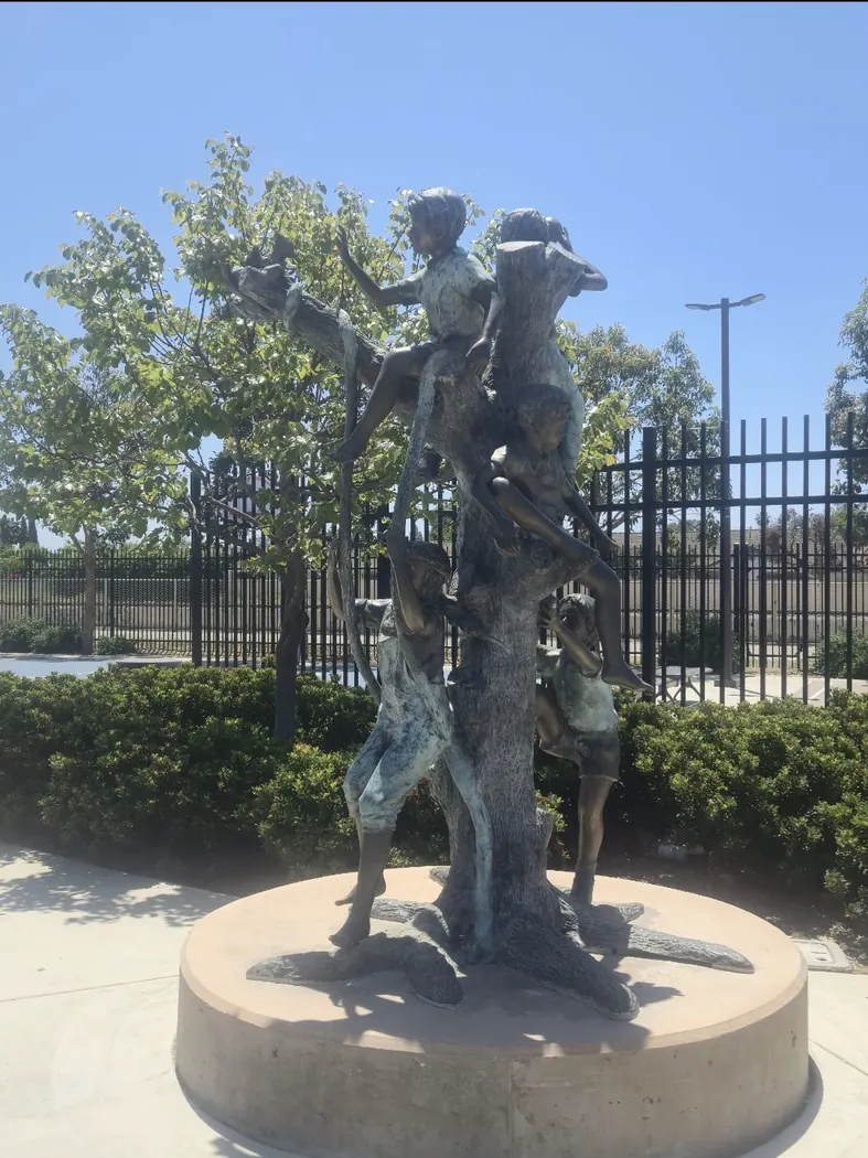 Statue in Central Park in Stanton, CA..