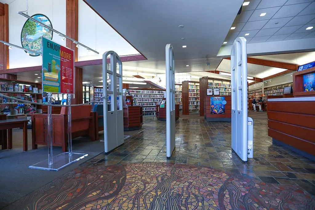 An inside view of the Topanga Library