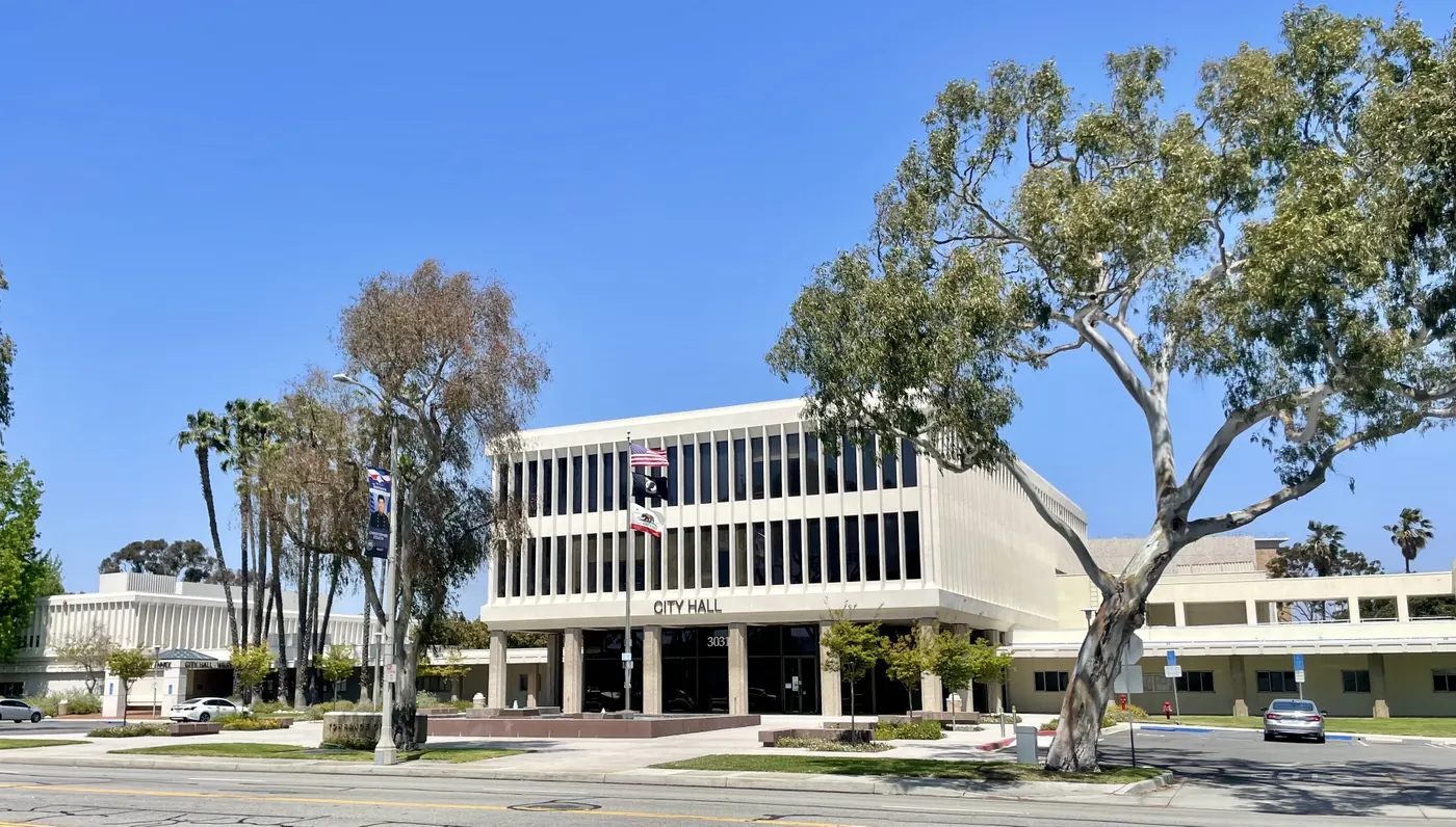 Torrance City Hall in the civic center complex on Torrance Boulevard, Torrance, California