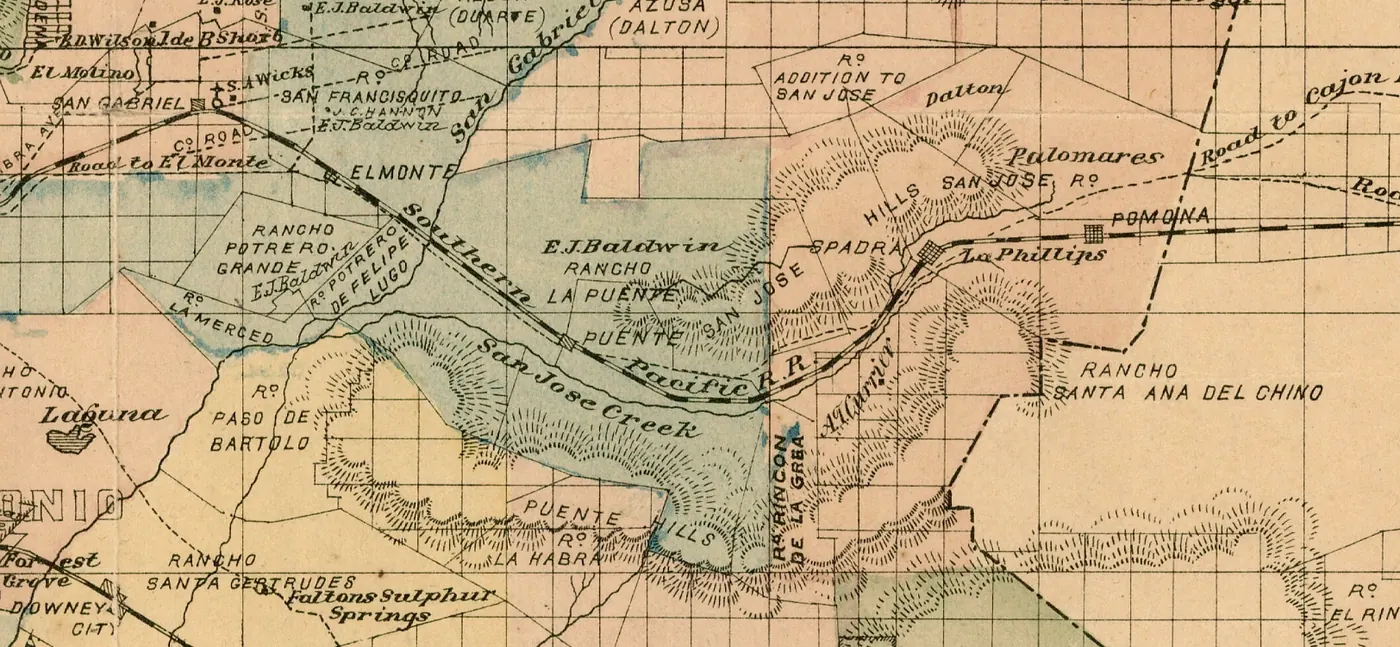 Puente Hills circa 1880