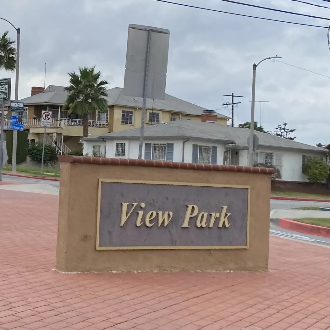The View Park neighborhood sign.