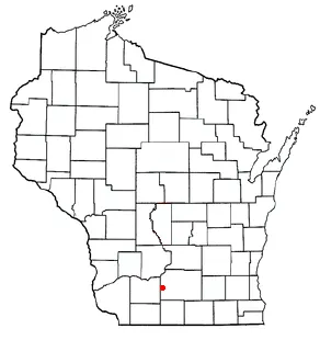 Adapted from Wikipedia's WI county maps by Bumm13.