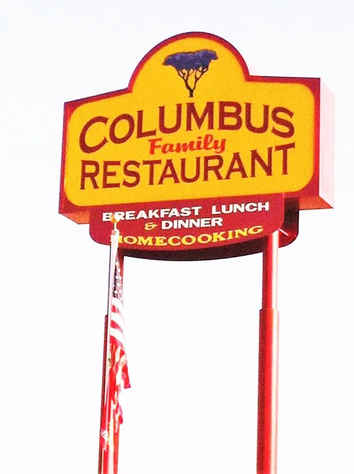Columbus Family Restaurant Sign